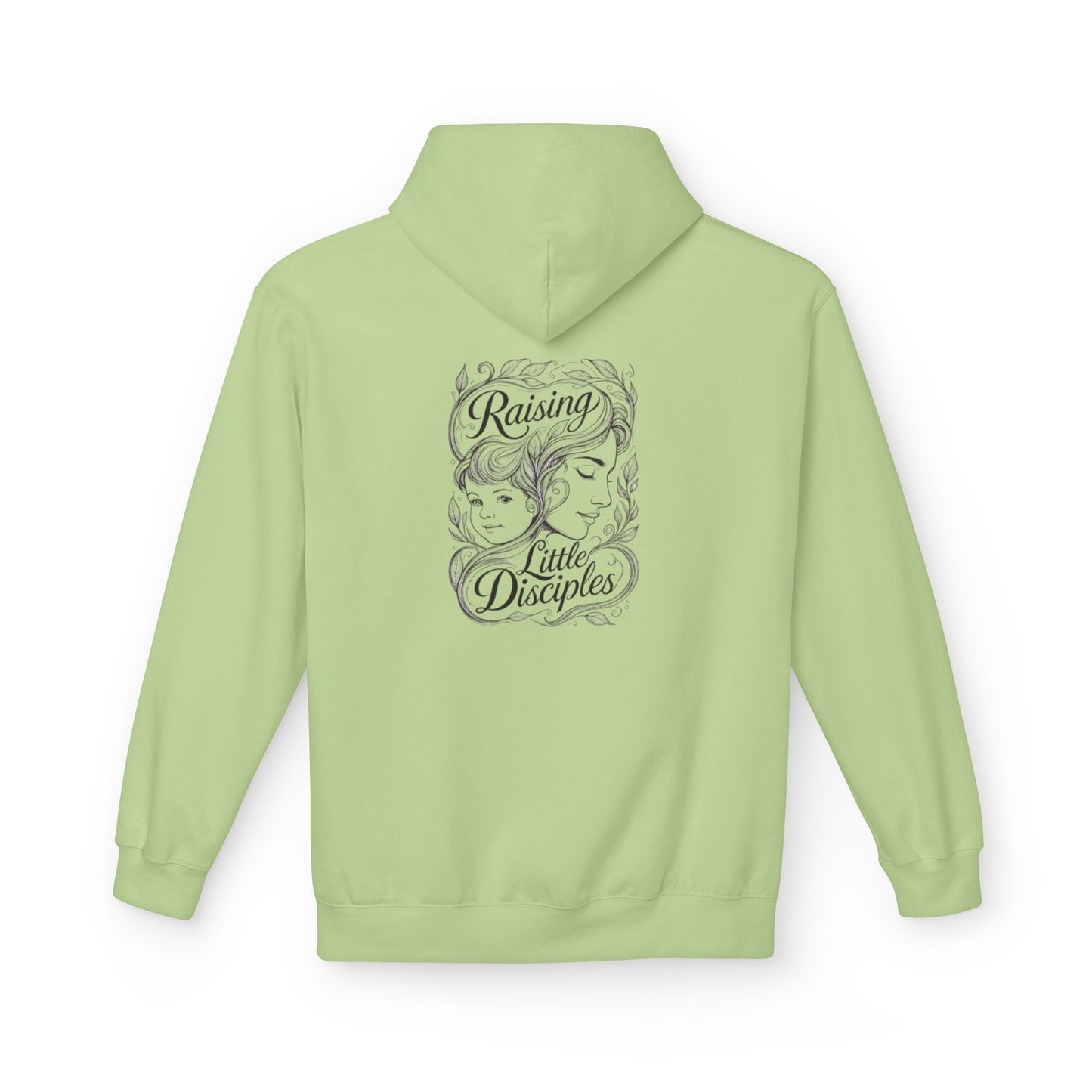 Christian 'Raising Little Disciples' Hoodie — Faith-Based Cross Graphic Pullover