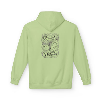 Christian 'Raising Little Disciples' Hoodie — Faith-Based Cross Graphic Pullover